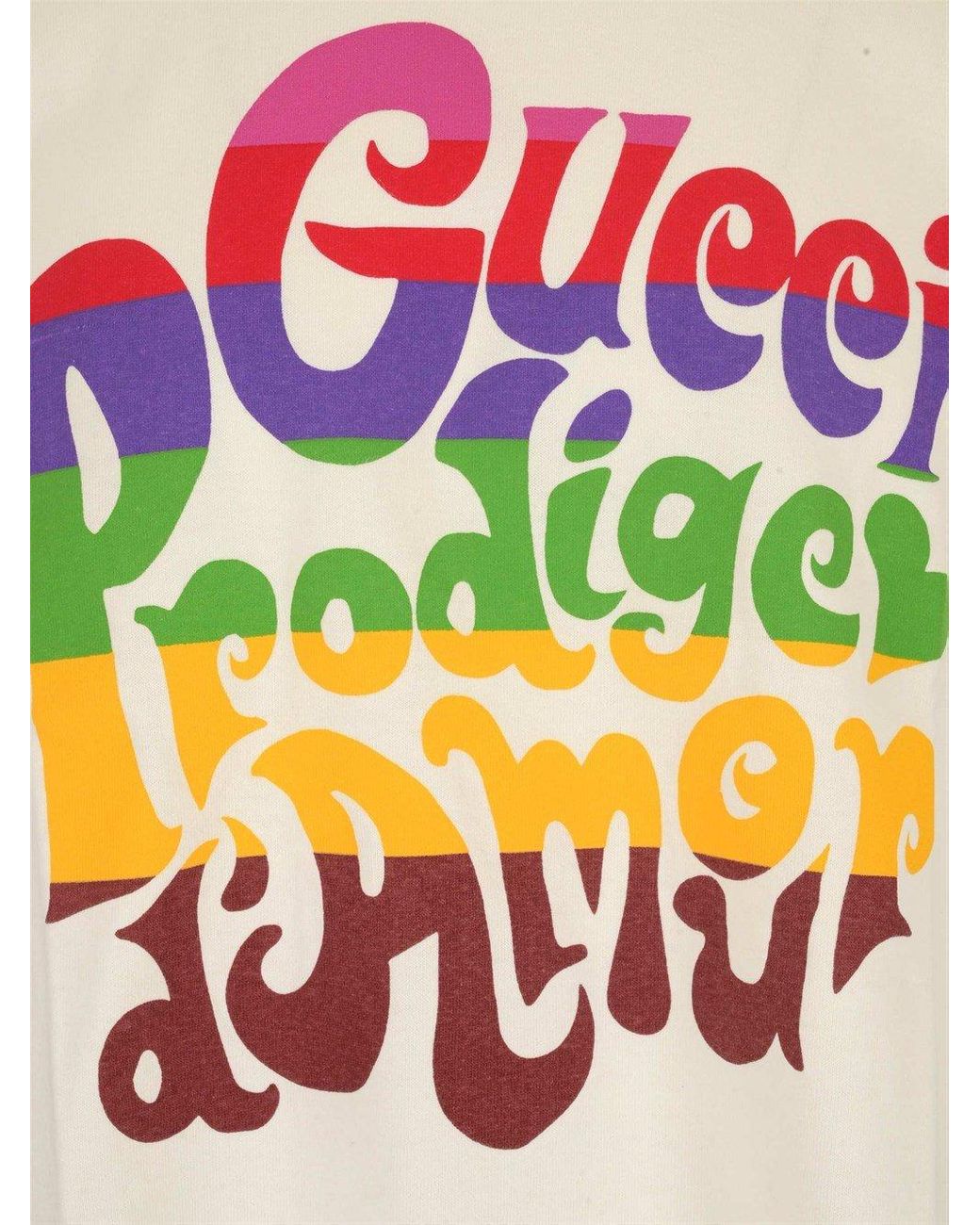 Gucci Prodige D'amour Print T-shirt in White for Men | Lyst