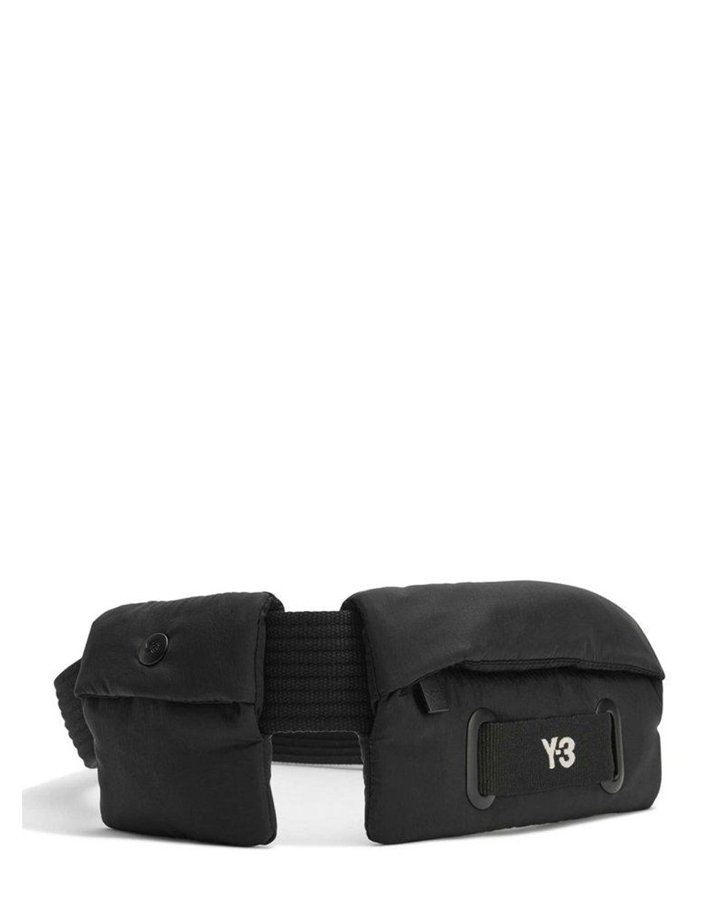 Y-3 Logo Tape Belt Bag in Black | Lyst