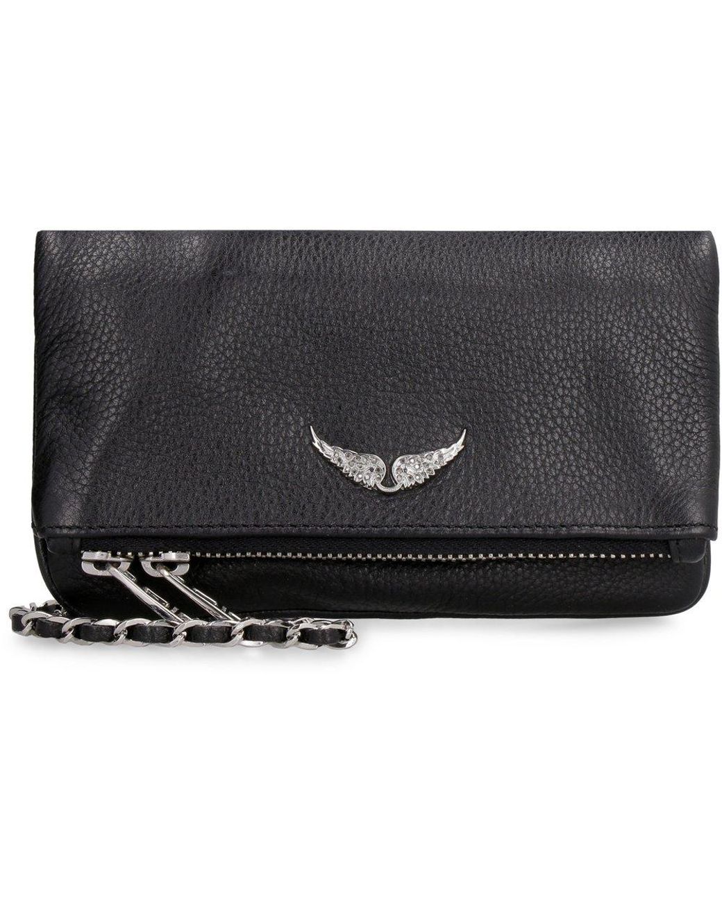 Zadig & Voltaire Chained Zipped Crossbody Bag in Black Lyst UK