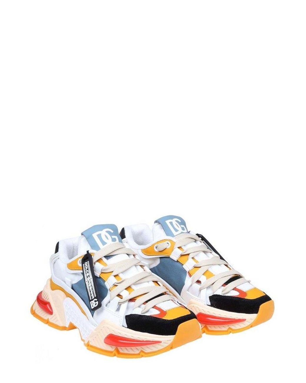 スニーカー Dolce & Gabbana Leather And Nylon Airmaster Sneakers Dolce & Gabbana Multicolor Nylon and Leather Airmaster Low