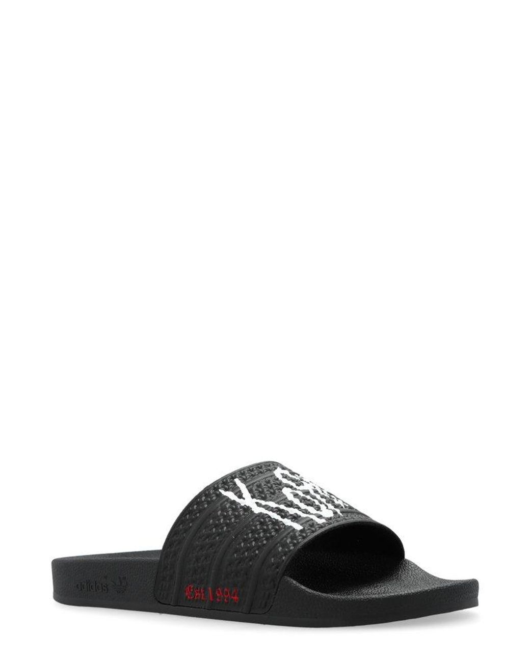 adidas x KoRn ☆ Adilette Slides ‘Black’ Adidas x Korn Adilette Slides | Mens 6 / Womens 7 | Stickers