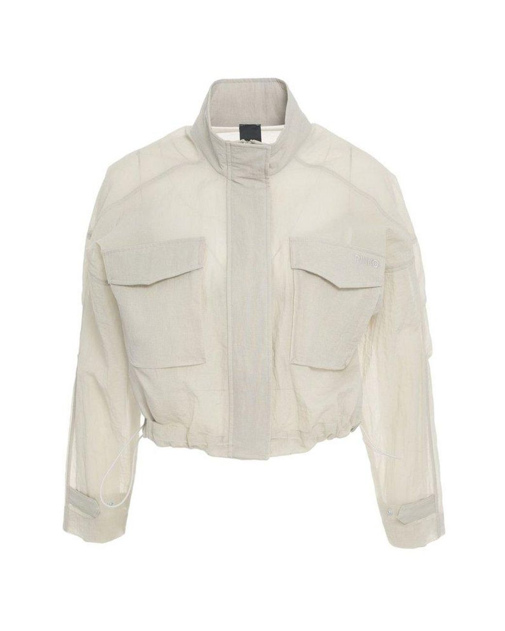 Pinko Out Of Time Organza-Effect Short Jacket in White | Lyst