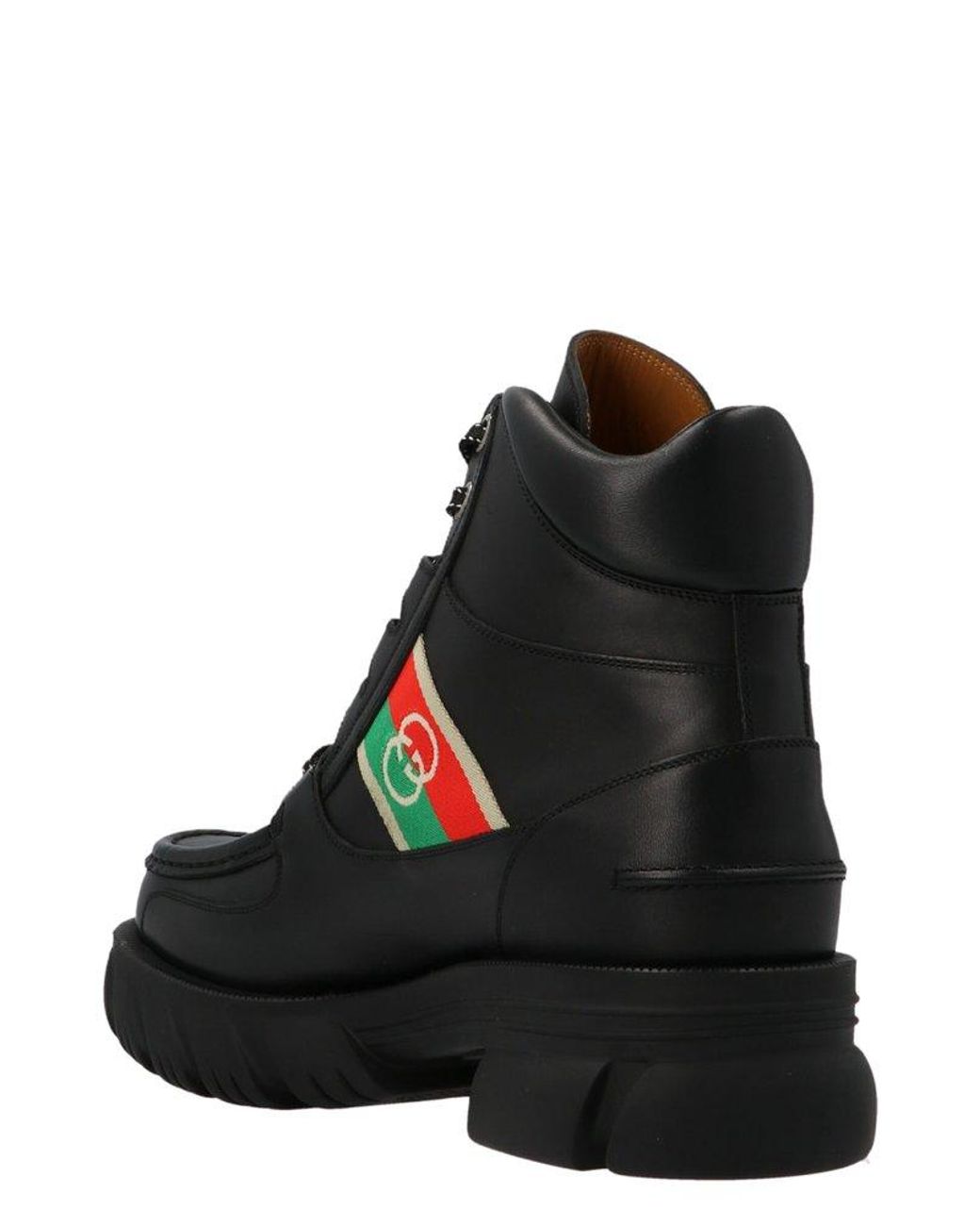 ダウンジャケット・コート Interlocking G Ankle Boots GUCCI Interlocking G panel ankle boots - Joseph