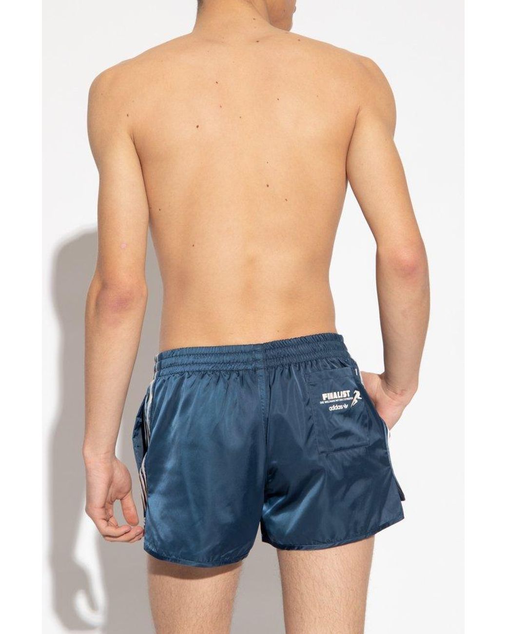 adidas Shorts With Logo in Blue for Men | Lyst
