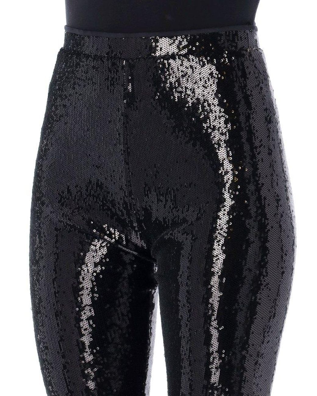Buy Glam and Gloria Women's Black Sequin Sparkling Glitter Shiny Skinny  Pants Leggings Jeggings – Size Large at Amazon.in