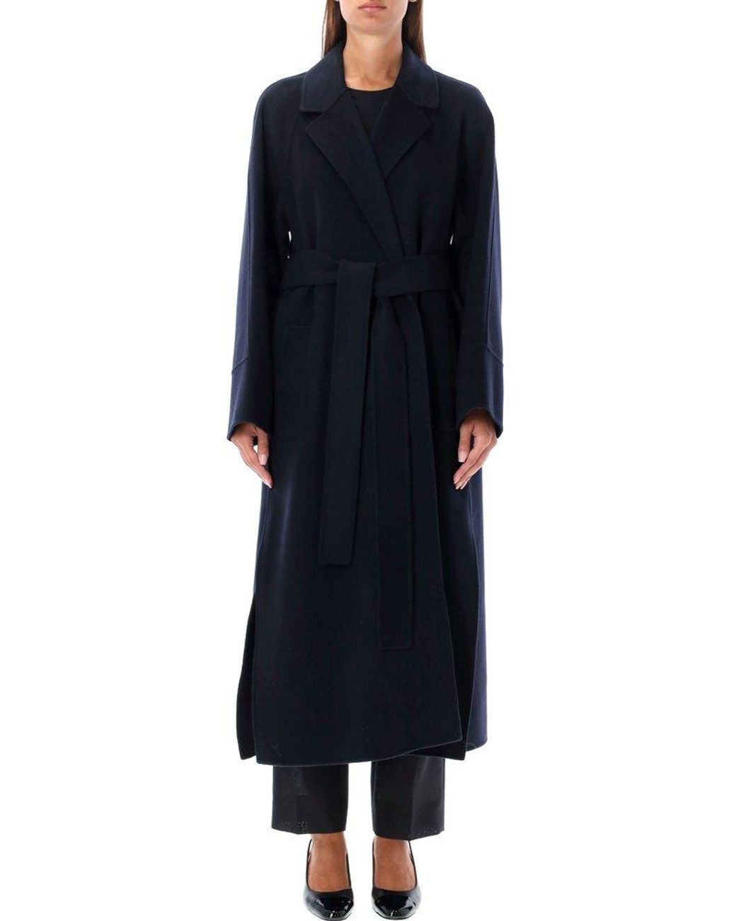 Max Mara Agata Coat in Blue | Lyst