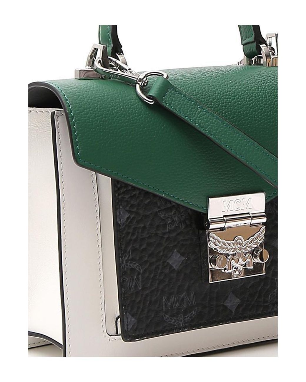 MCM Visetos Leather Colorblock Patricia Mini Shoulder Bag (SHF-19562) –  LuxeDH