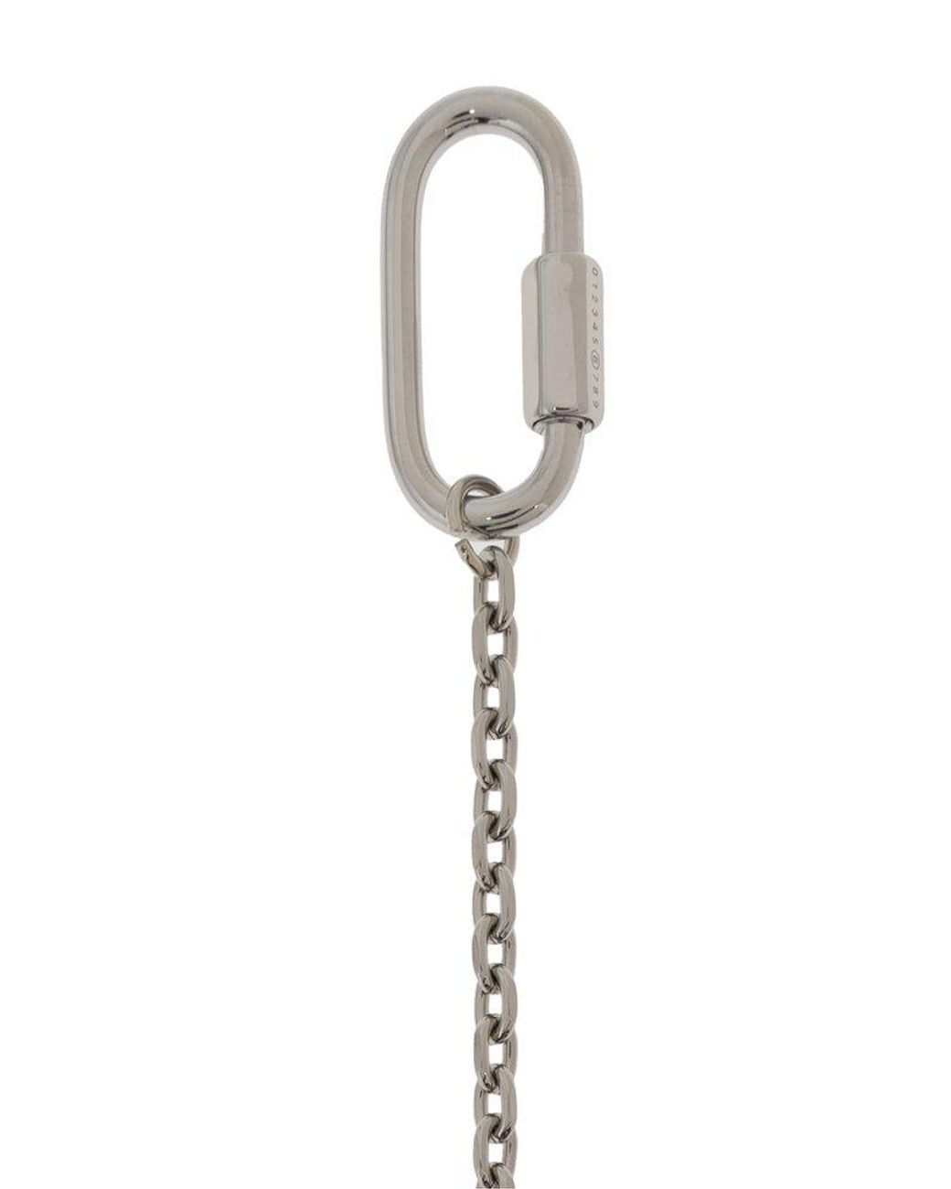 【MM6】Numeric Embossed Pouch Bag MM6 numeric pouch bag - Handbags - BeyondStyle