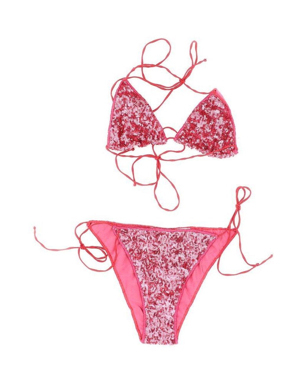 Pink sequin shop bathing suit