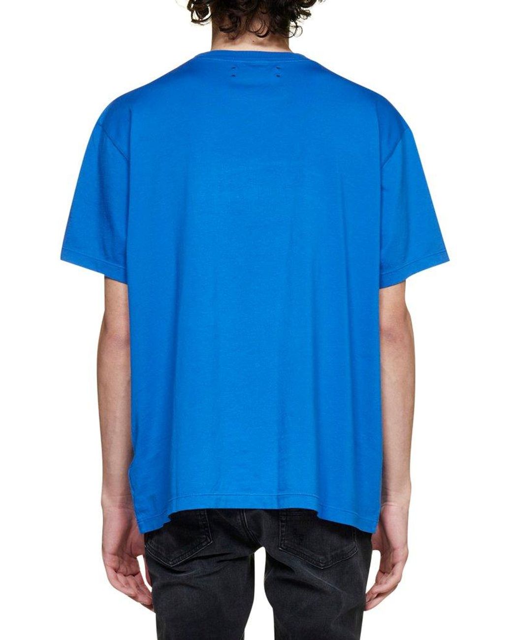Men's Cotton Amiri T-Shirt MC Stan Best Rapper T-Shirt - Sky Blue  (KDB-260717857) - KDB Deals