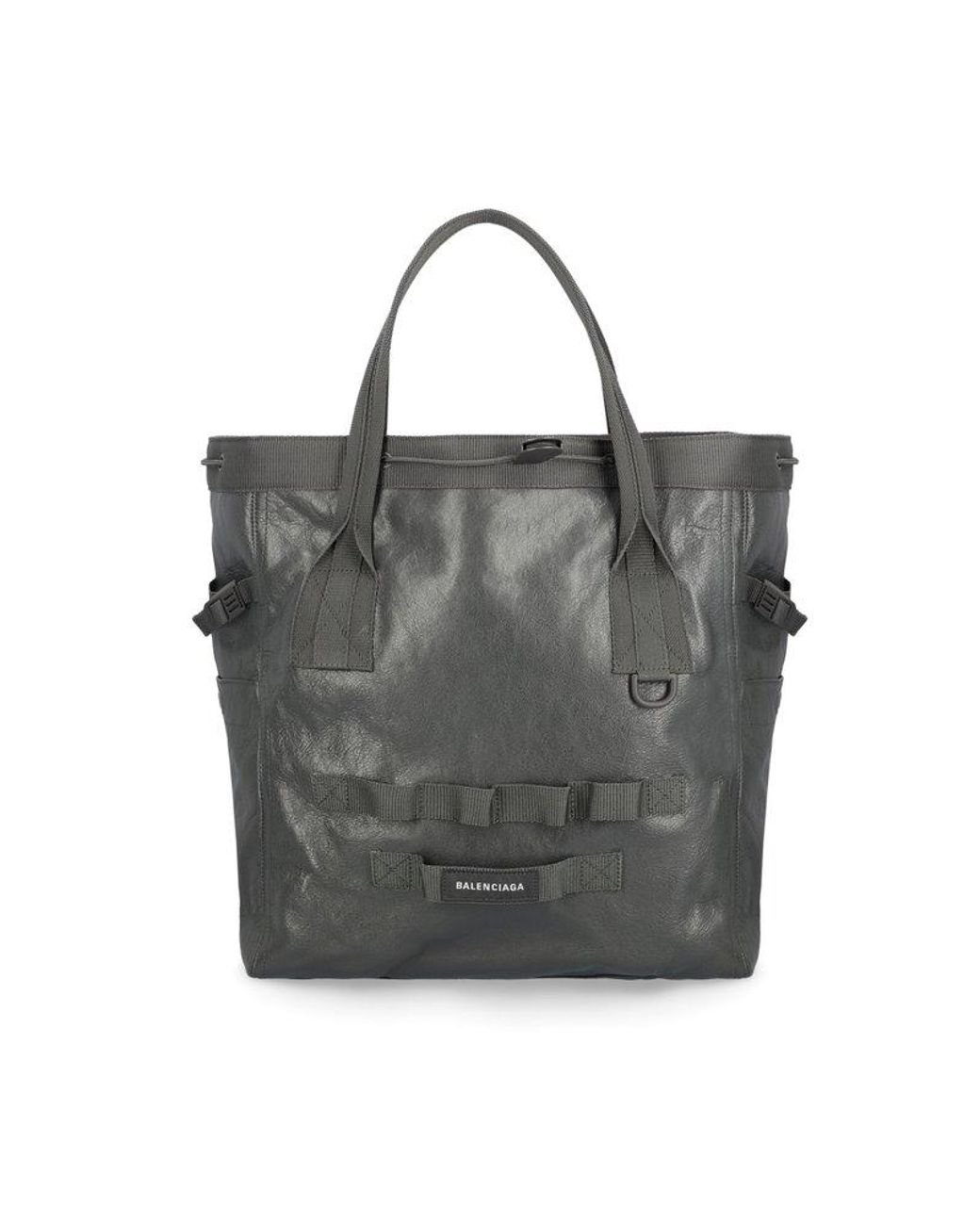 Balenciaga Army Logo Patch Medium Tote Bag in Gray for Men Balenciaga Army Logo Patch Medium Tote Bag in Gray for Men