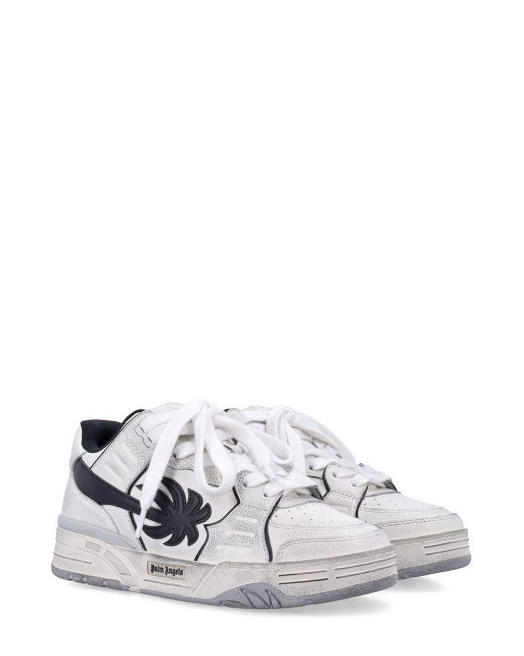 Palm Angels Venice Worn Out Palm Patch Sneakers in White for