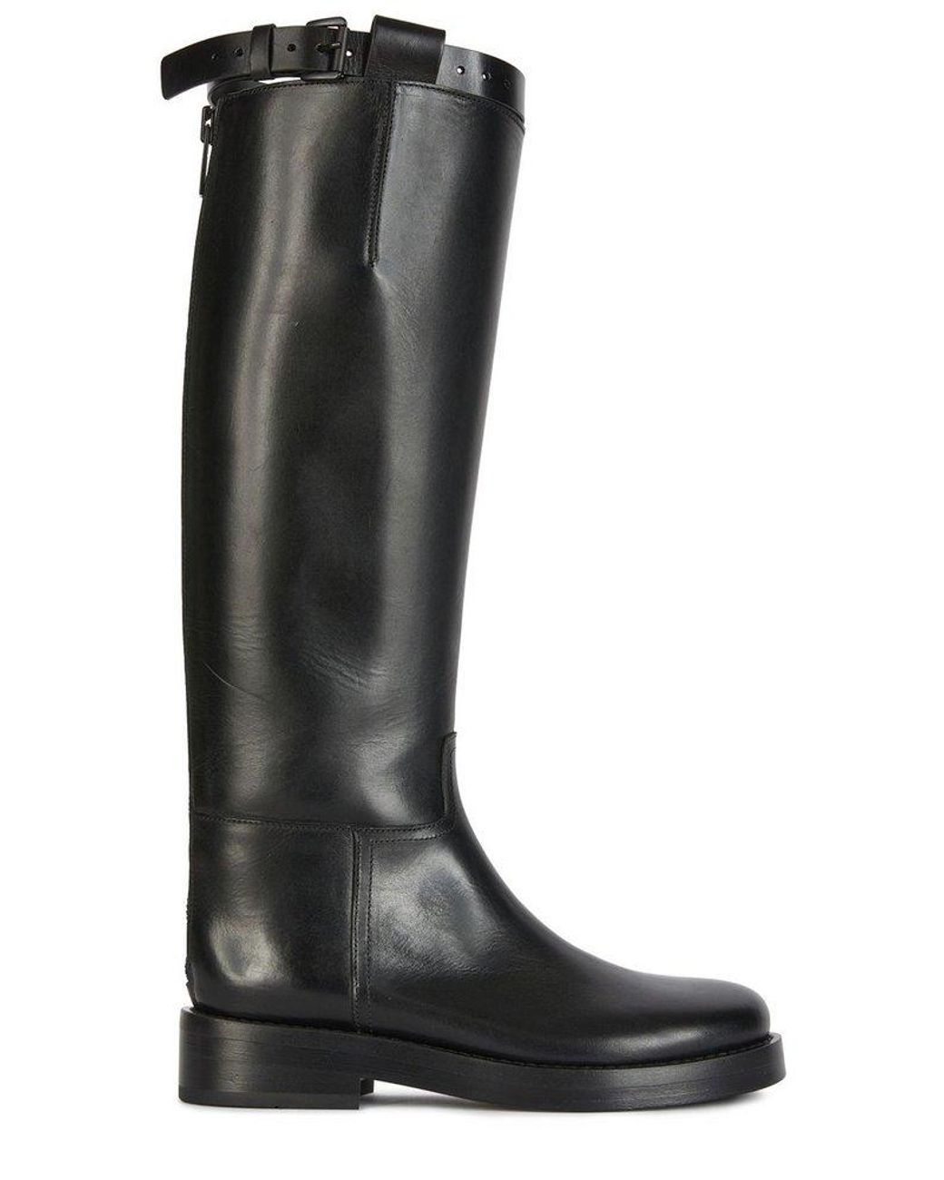 Ann Demeulemeester Buckle Detailed Riding Boots in Black Lyst