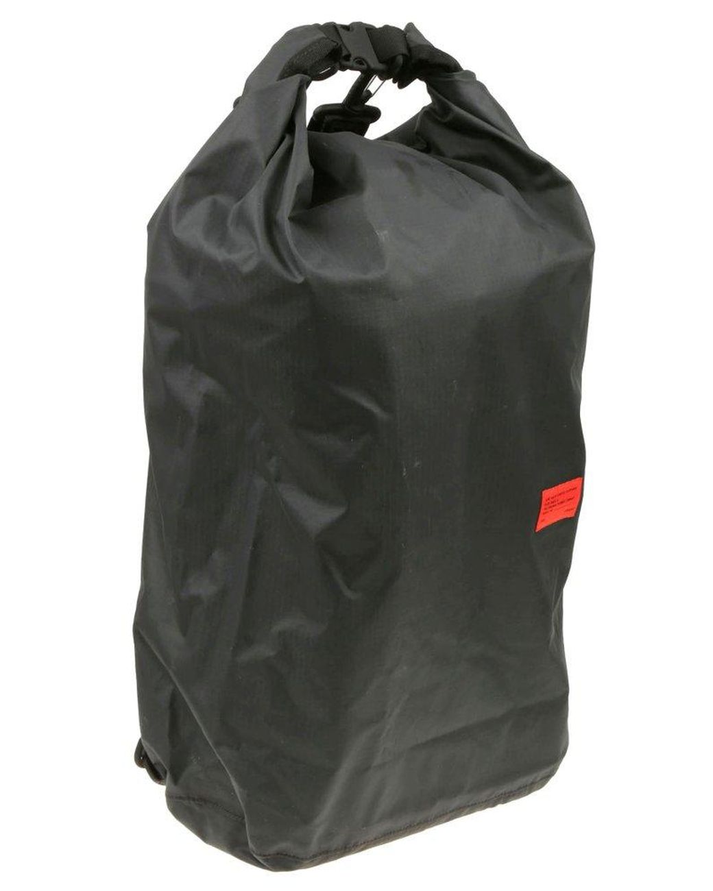 Vans Logo Patch Rolltop Backpack in Black for Men | Lyst