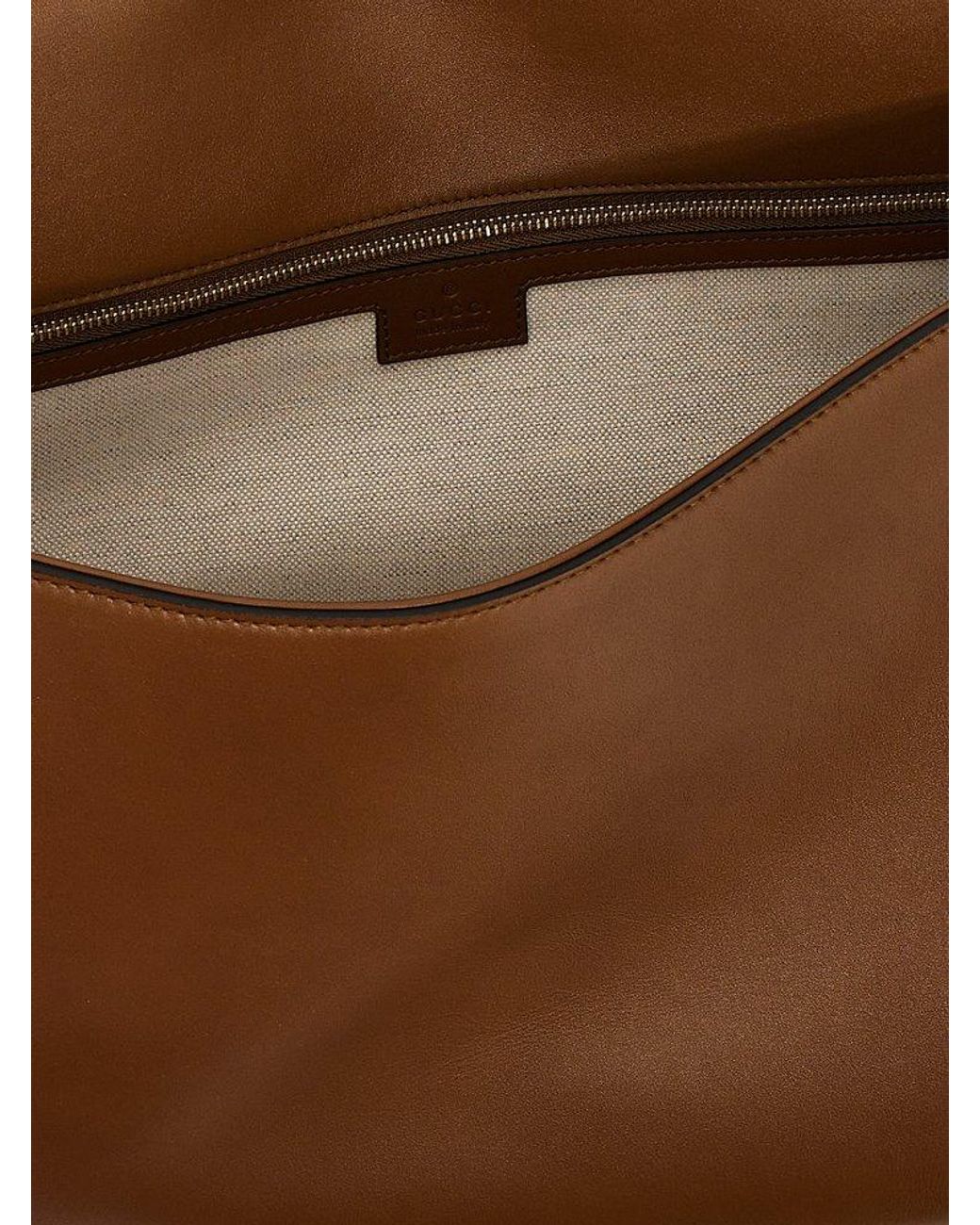 Gucci Blondie Maxi Top Handle Bag in Brown | Lyst