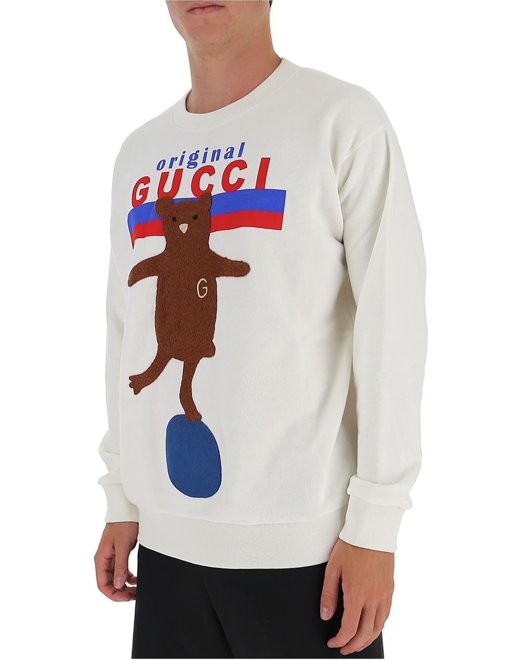Gucci Original Bear Jumper in White | Lyst