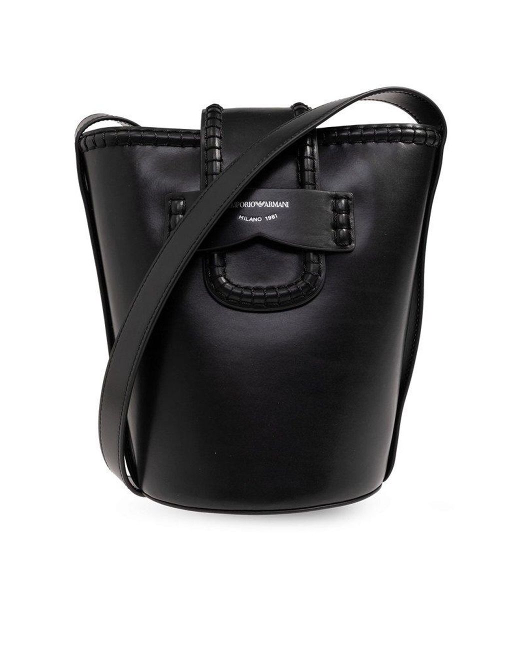 Armani black patent bag deals