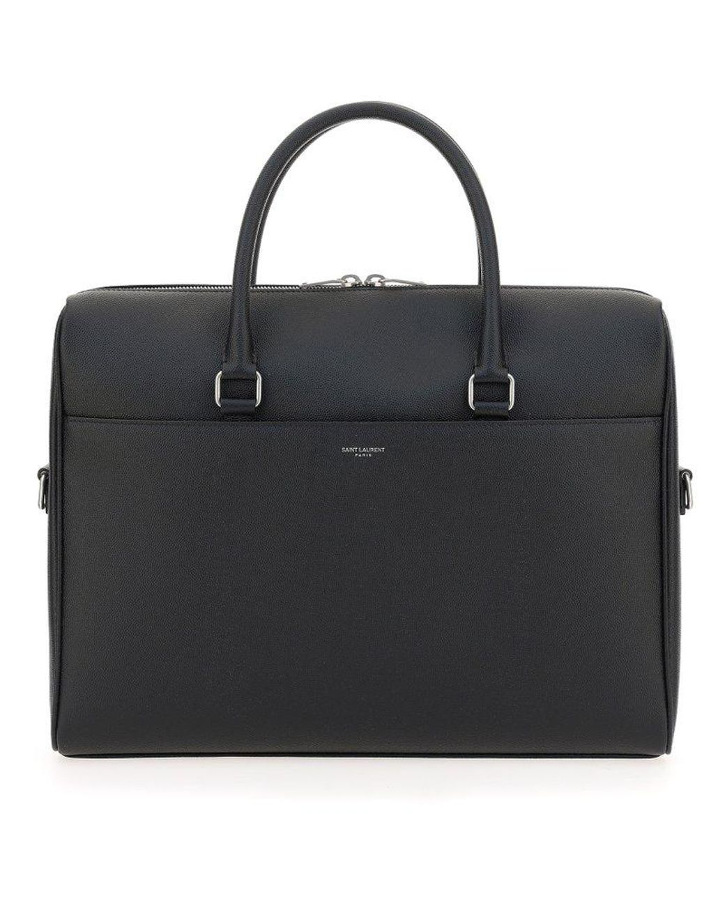 Saint Laurent Leather Duffle Briefcase in Black for Men | Lyst UK