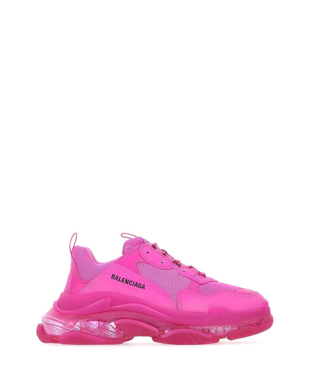 Balenciaga Suede Triple S Clear Sole Sneakers in Pink for Men - Save 28 ...