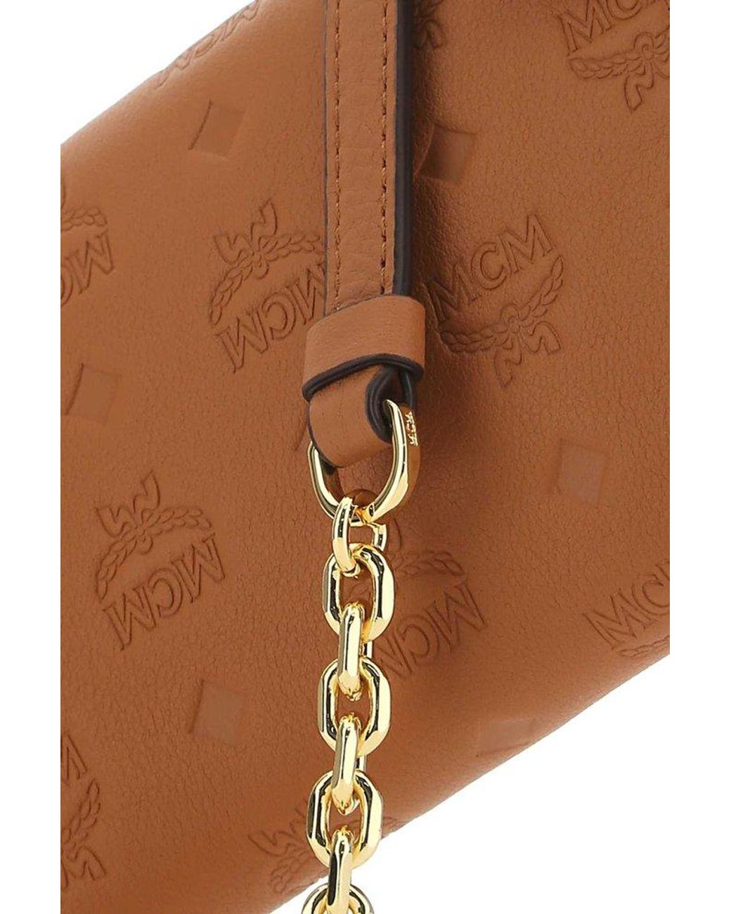 [MCM]★Aren Embossed Monogram Leather Zipper Wallet MCM] Aren Embossed Monogram Leather Zip Around Card Case