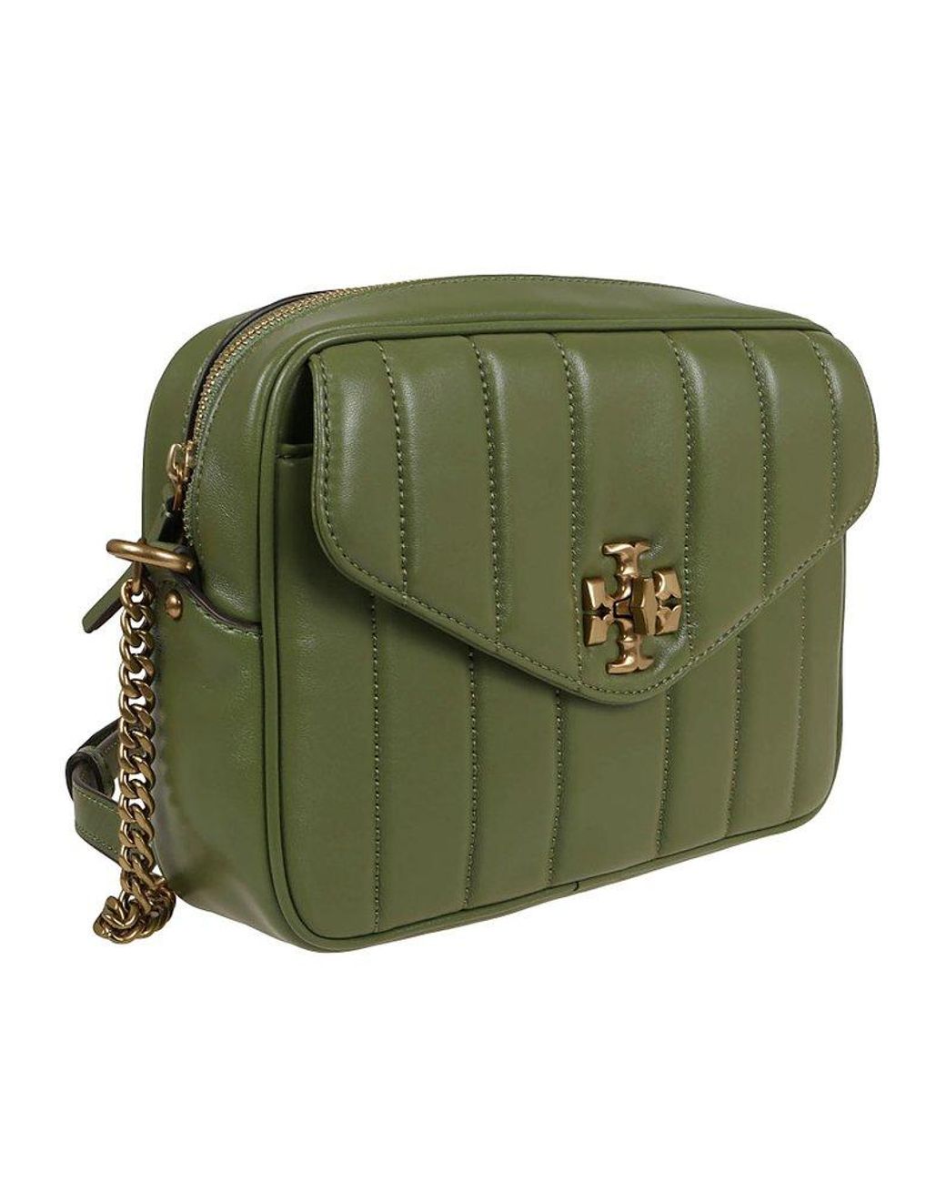 Tory Burch logo-plaque shoulder bag - Green
