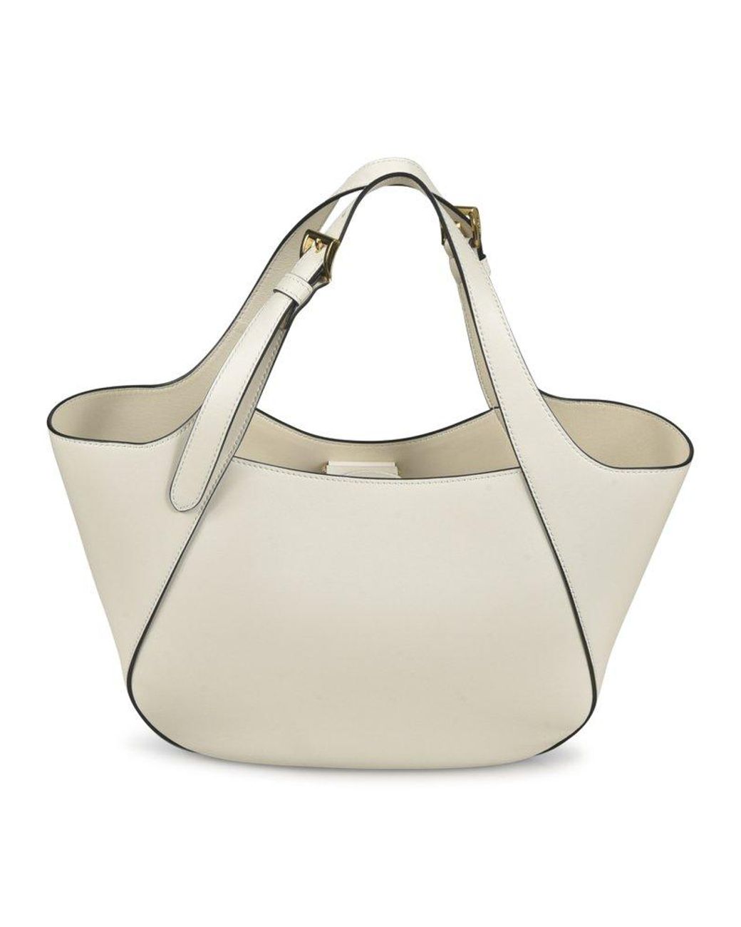 Prada Triangle Logo Tote Bag in Natural Lyst UK