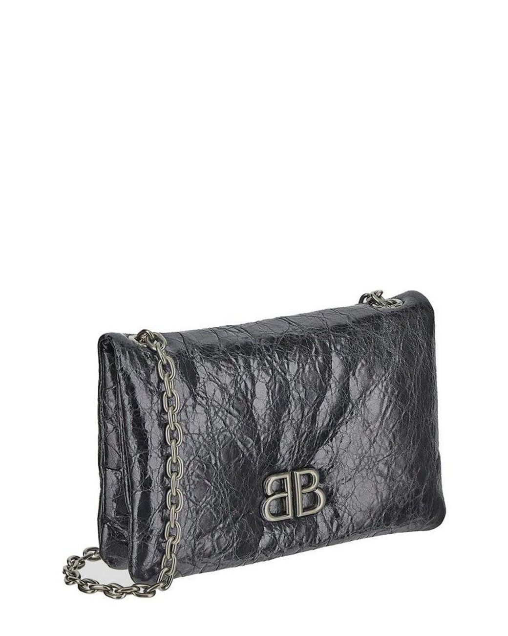 【BALENCIAGA】Monaco Nano Shoulder Bag/関税+全国送料込み balenciaga-Grey-Monaco-