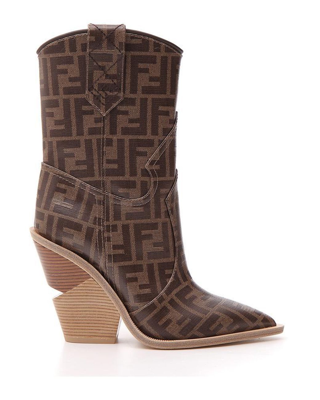 Fendi cowboy boots black sale