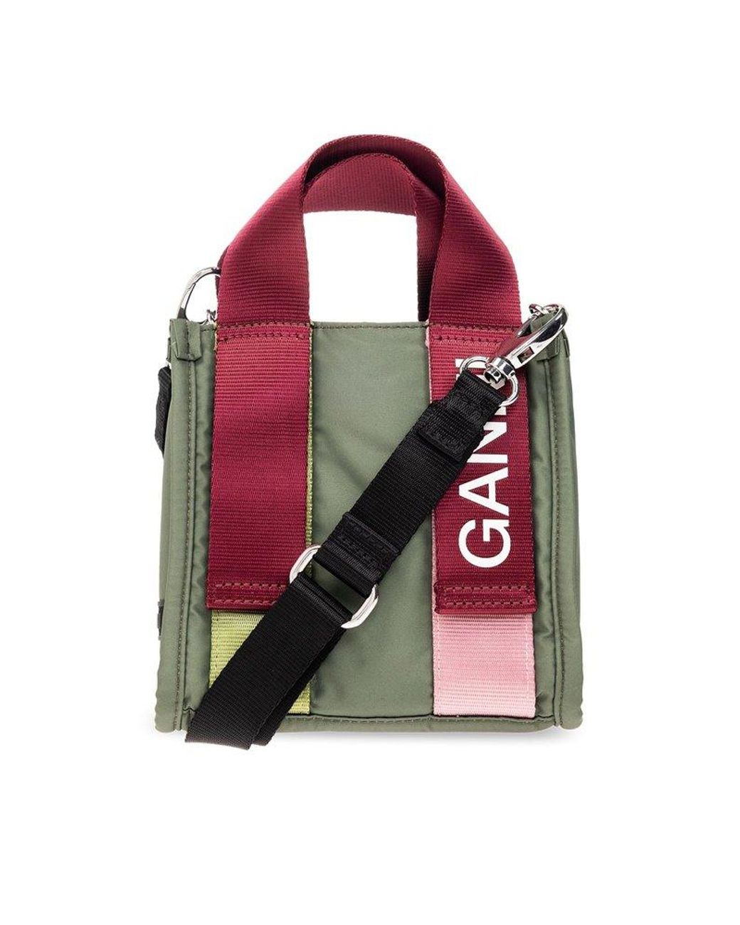 [Ganni]★Tech Small Baguette Shoulder Bag★現地セール ganni-Green-Tech-Mini-Shoulder