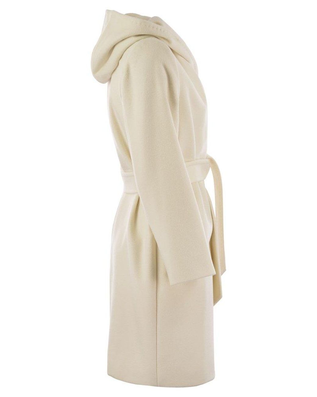 コート Max Mara NEWMANG - Wool coat with hood Hooded wool coat, camel | 