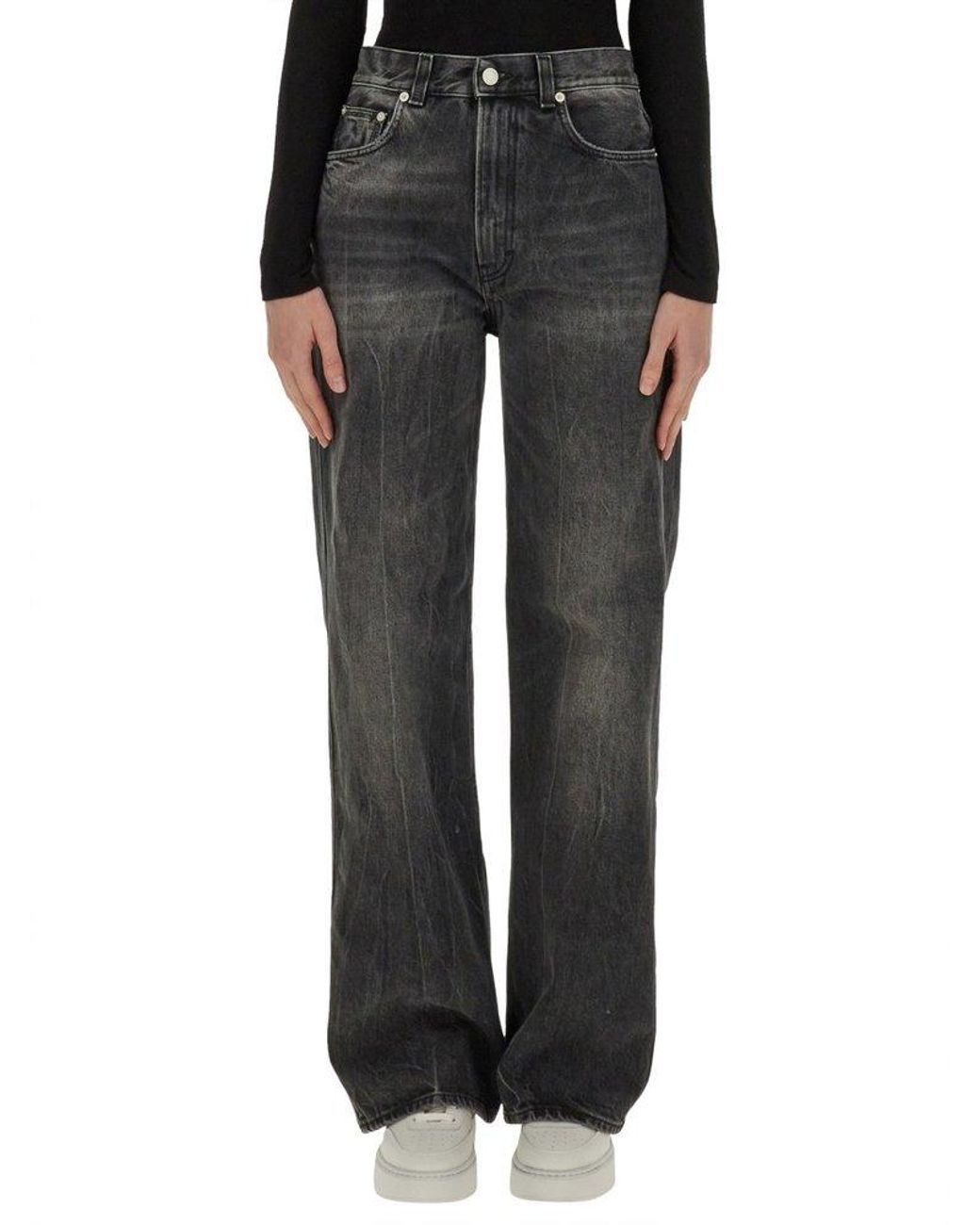 Haikure Winona Relaxed Fit Jeans in Black | Lyst