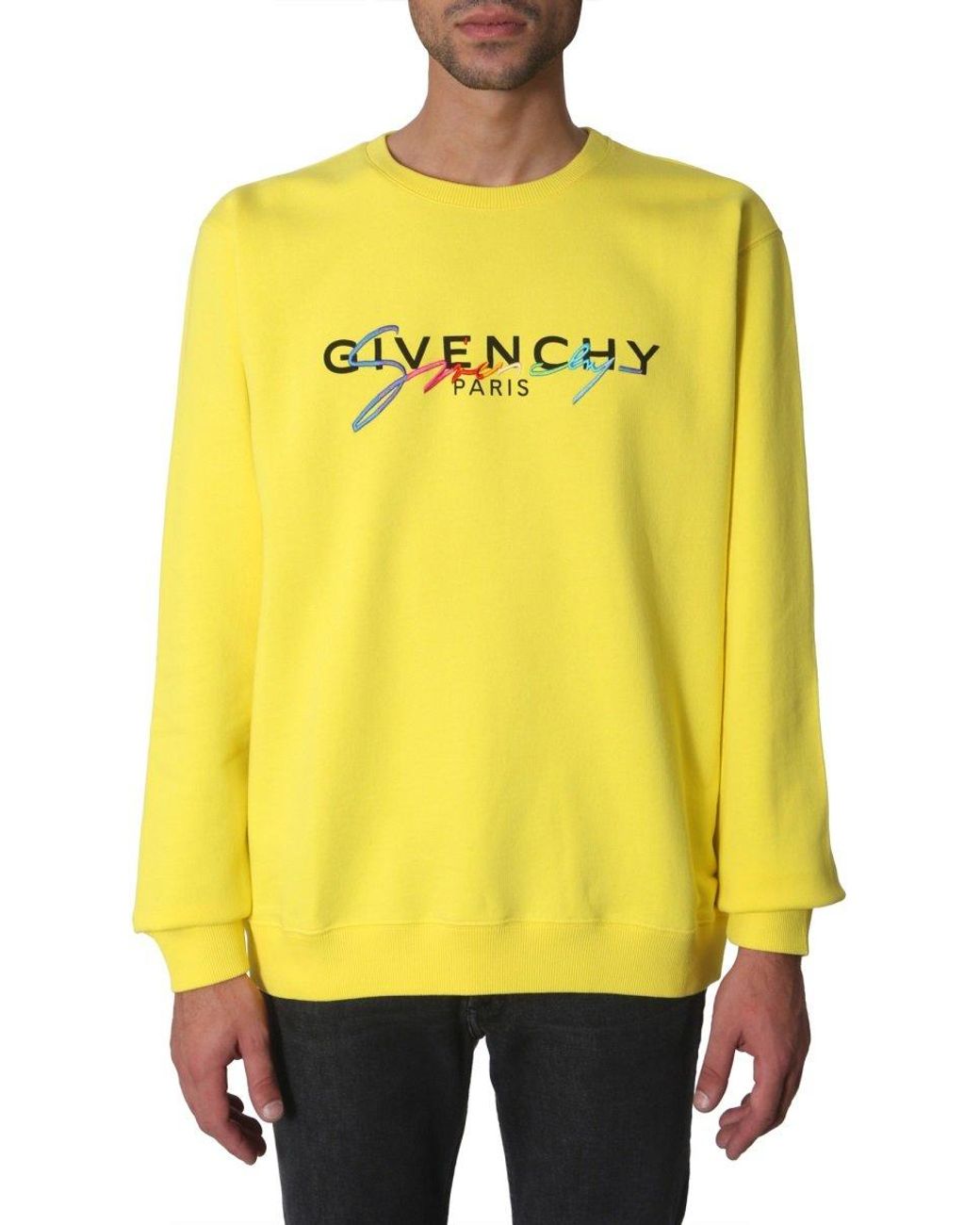 Givenchy Yellow Cotton Sweatshirt in Yellow for Men - Save 46% - Lyst