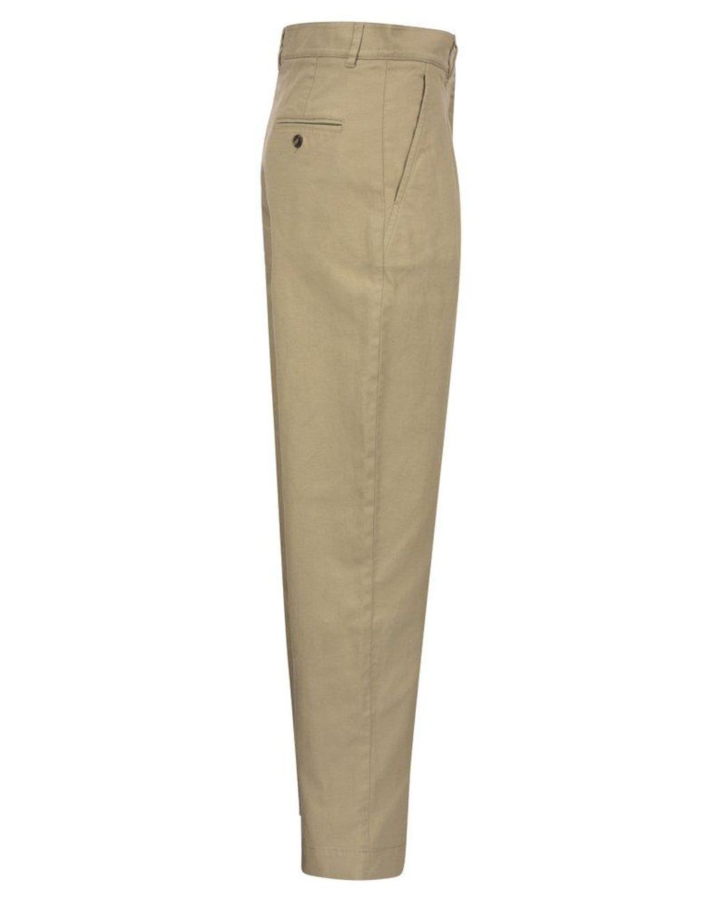 Maxmara Cotton Carrot-fit Pants 