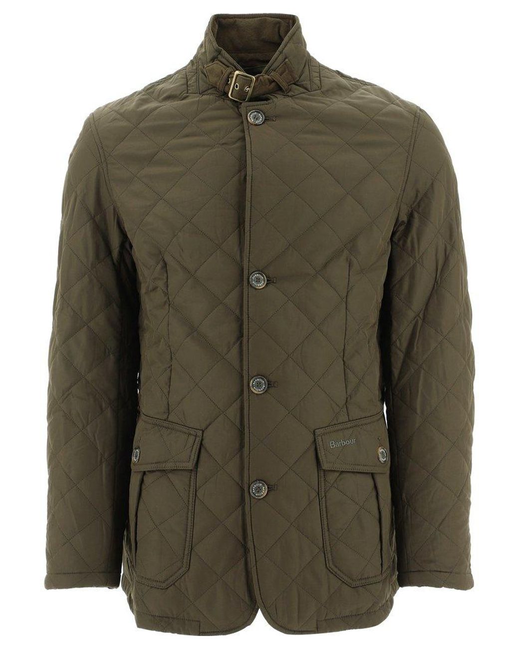 Barbour Lutz Quilted Jacket in Green for Men | Lyst