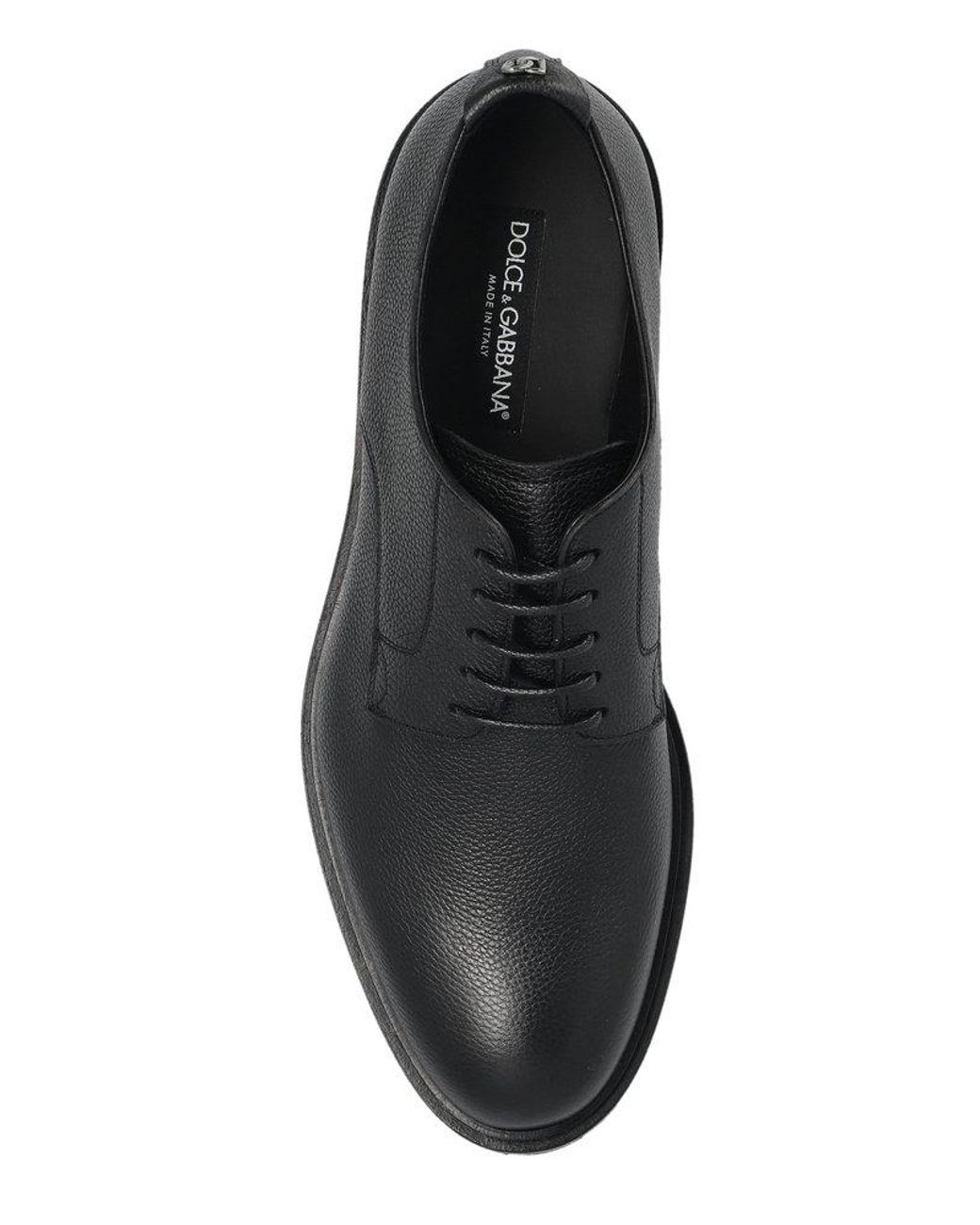【送料&関税込】Dolce & Gabbana Round Toe Lace-up Shoes Dolce & Gabbana Round Toe Lace-Up Shoes in Black for Men | Lyst