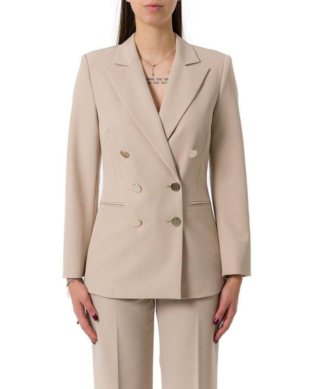 ジャケット Liu Jo DOUBLE-BREASTED BLAZER Double-breasted blazer with pockets