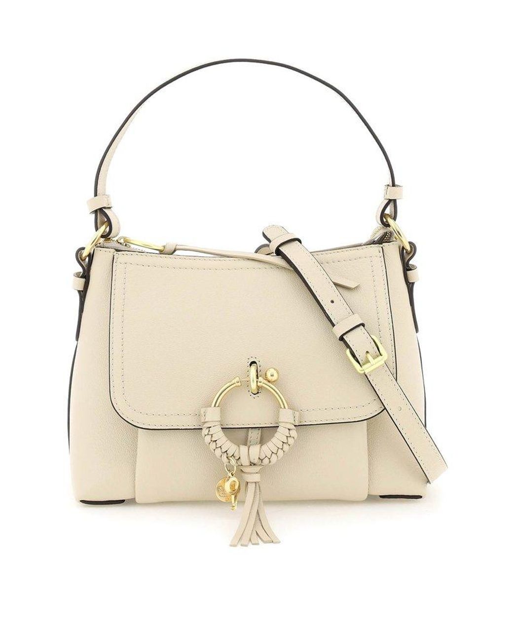 See By Chloé Hana Satchel Bag in Natural | Lyst