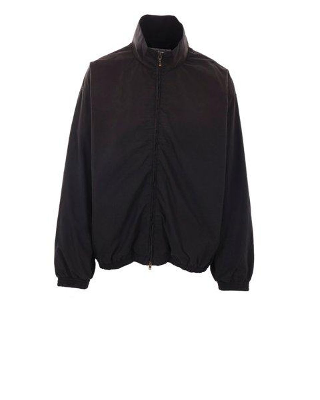 acne-Black-Logo-Printed-Zip-Up