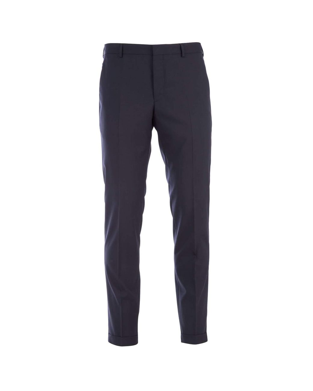 Prada Wool Tailored Trousers in Navy (Blue) for Men - Save 6% - Lyst