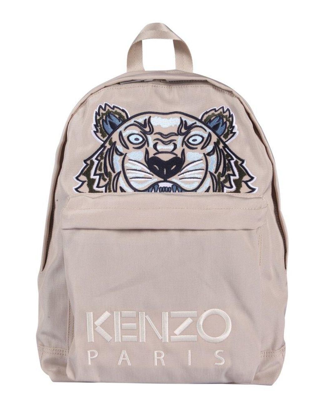 KENZO Large Tiger Logo Backpack in Natural | Lyst