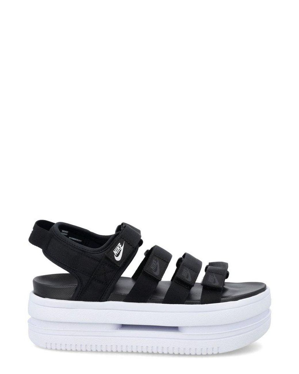 Nike Rubber Icon Classic Logo-printed Sandals in Black | Lyst