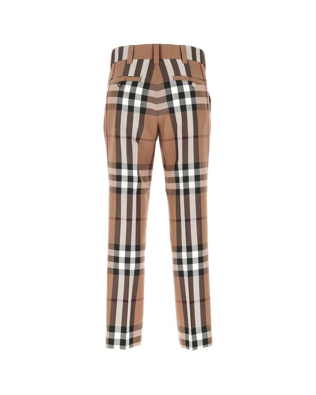 onderbreken Onderling verbinden Schijnen Burberry House Check Tailored Trousers in Brown for Men | Lyst