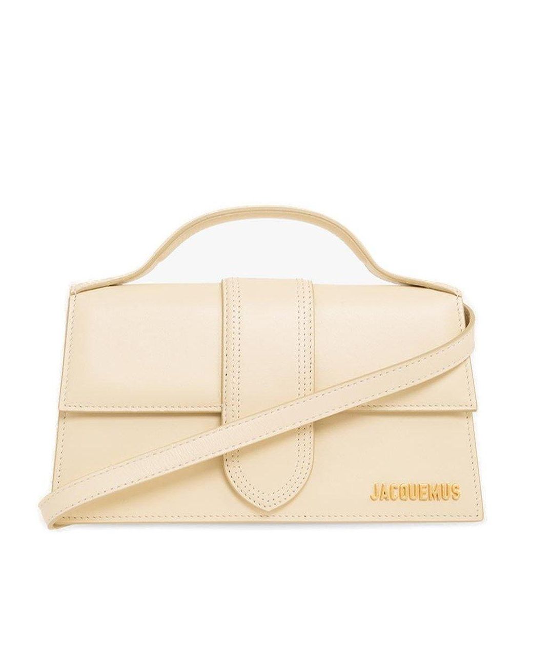 Jacquemus Le Grand Logo Lettering Tote Bag in Natural | Lyst