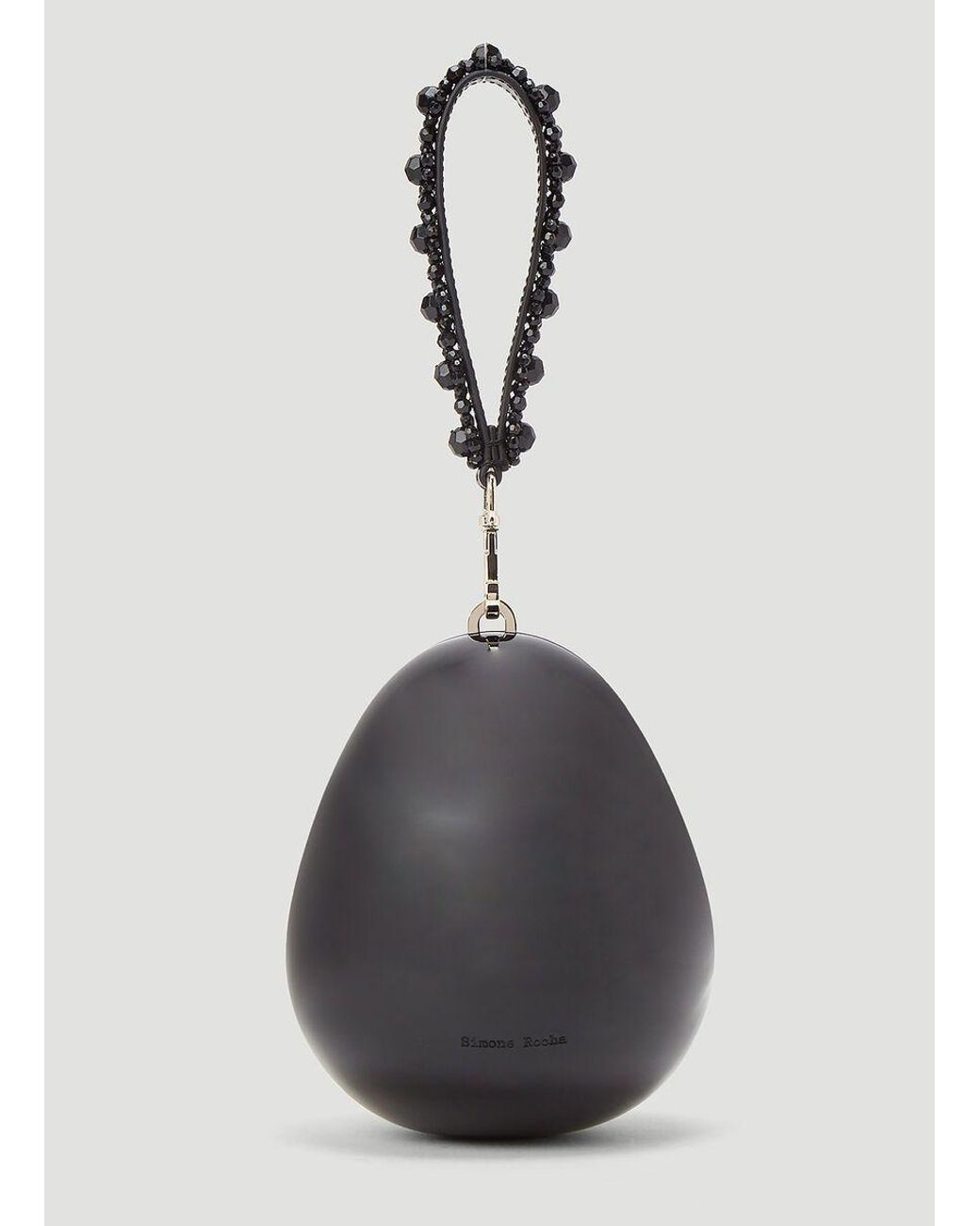 Simone Rocha Leather Mini Egg-Shaped Clutch Bag in Black - Lyst