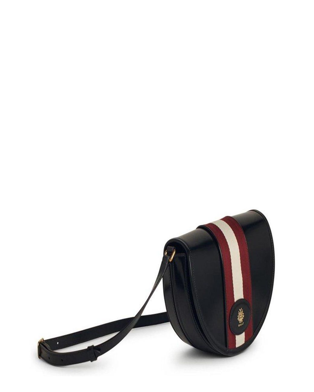 【送料&関税込】Bally Beckett Logo Printed Studded Shoulder Bally Beckett Logo Printed Studded Shoulder Bag In White