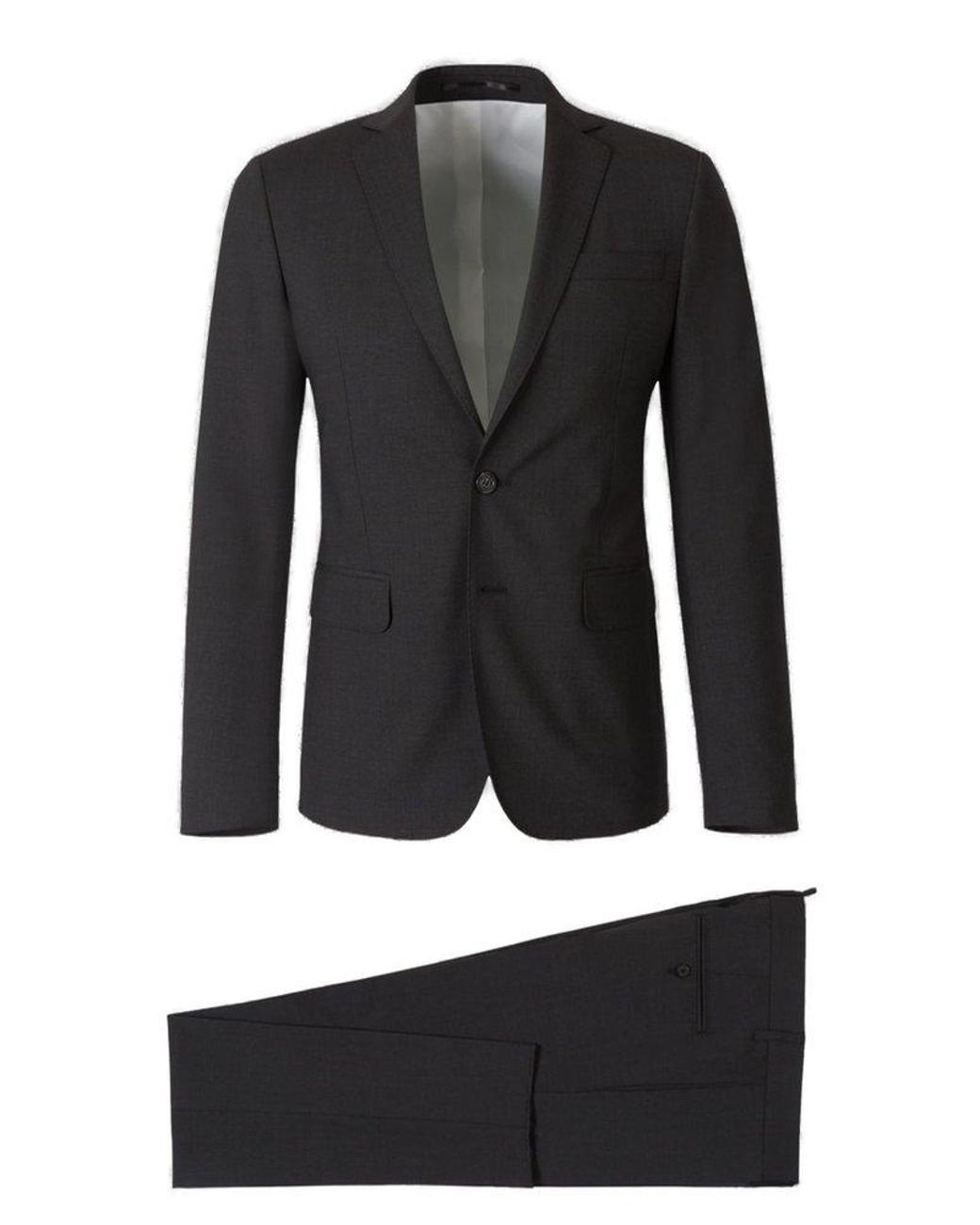 Save 24% Black Corneliani Other Materials Suit in Grey for Men Mens Clothing Suits Two-piece suits 