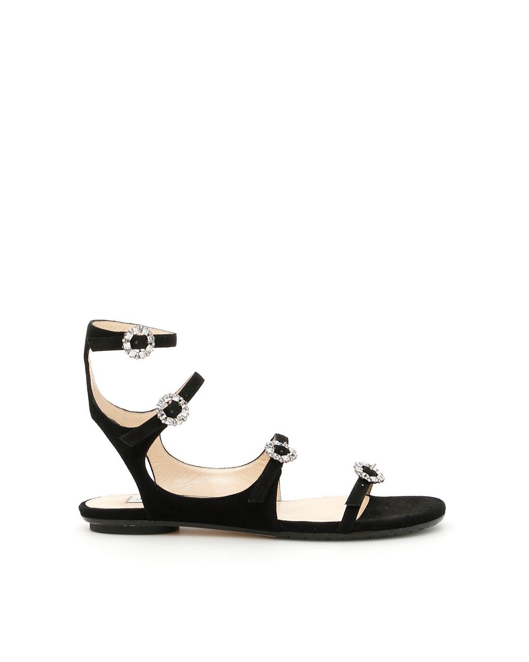 jimmy choo naia flat sandals