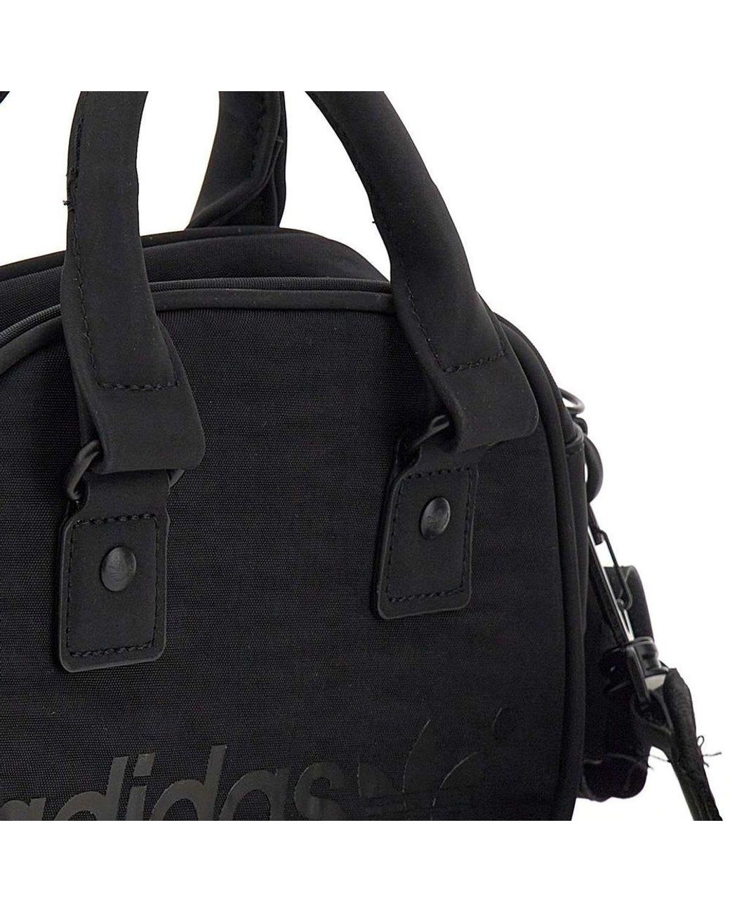 adidas Logo Printed Mini Bowling Bag in Black | Lyst