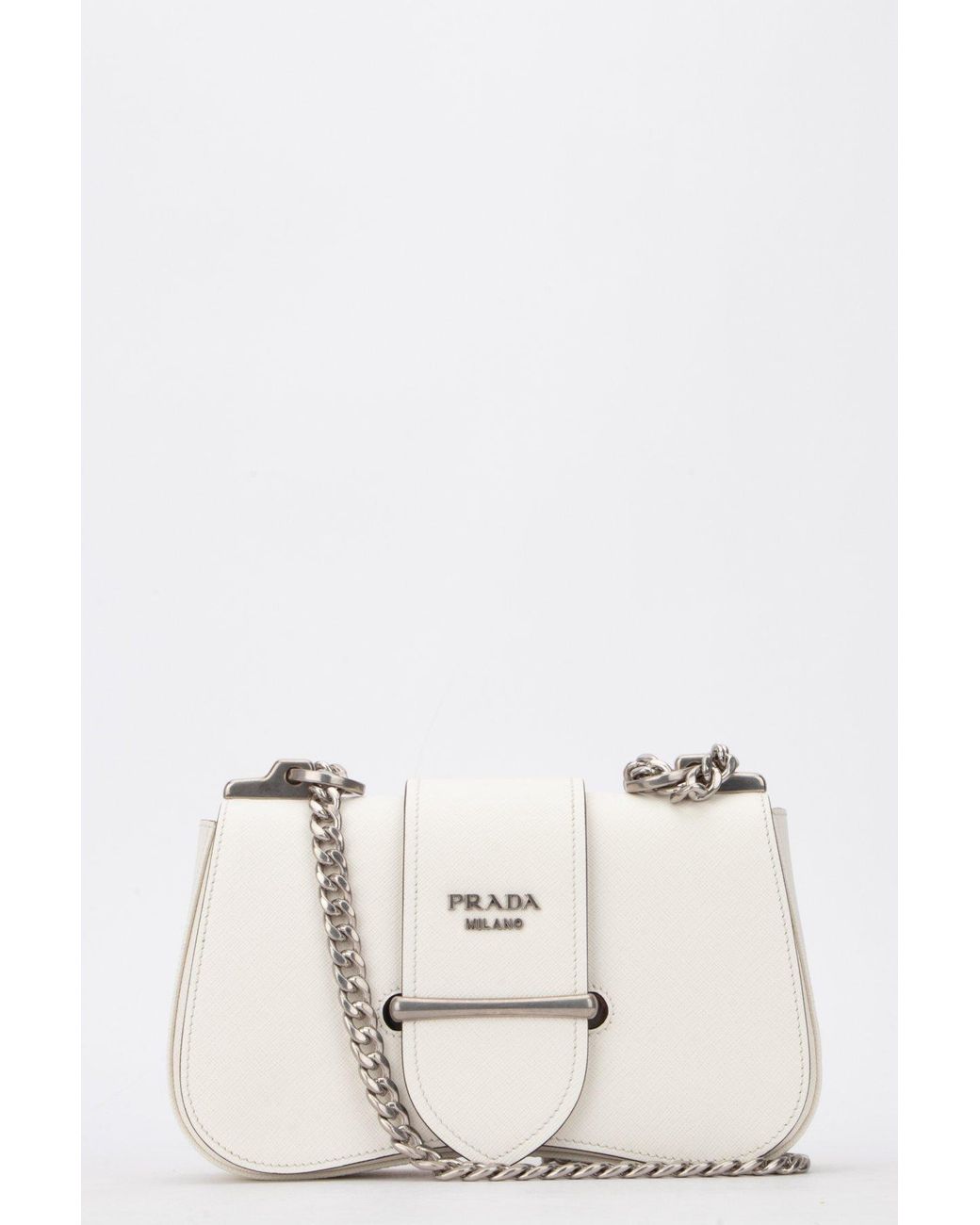 Prada Sidonie Saffiano Leather Bag in White Lyst