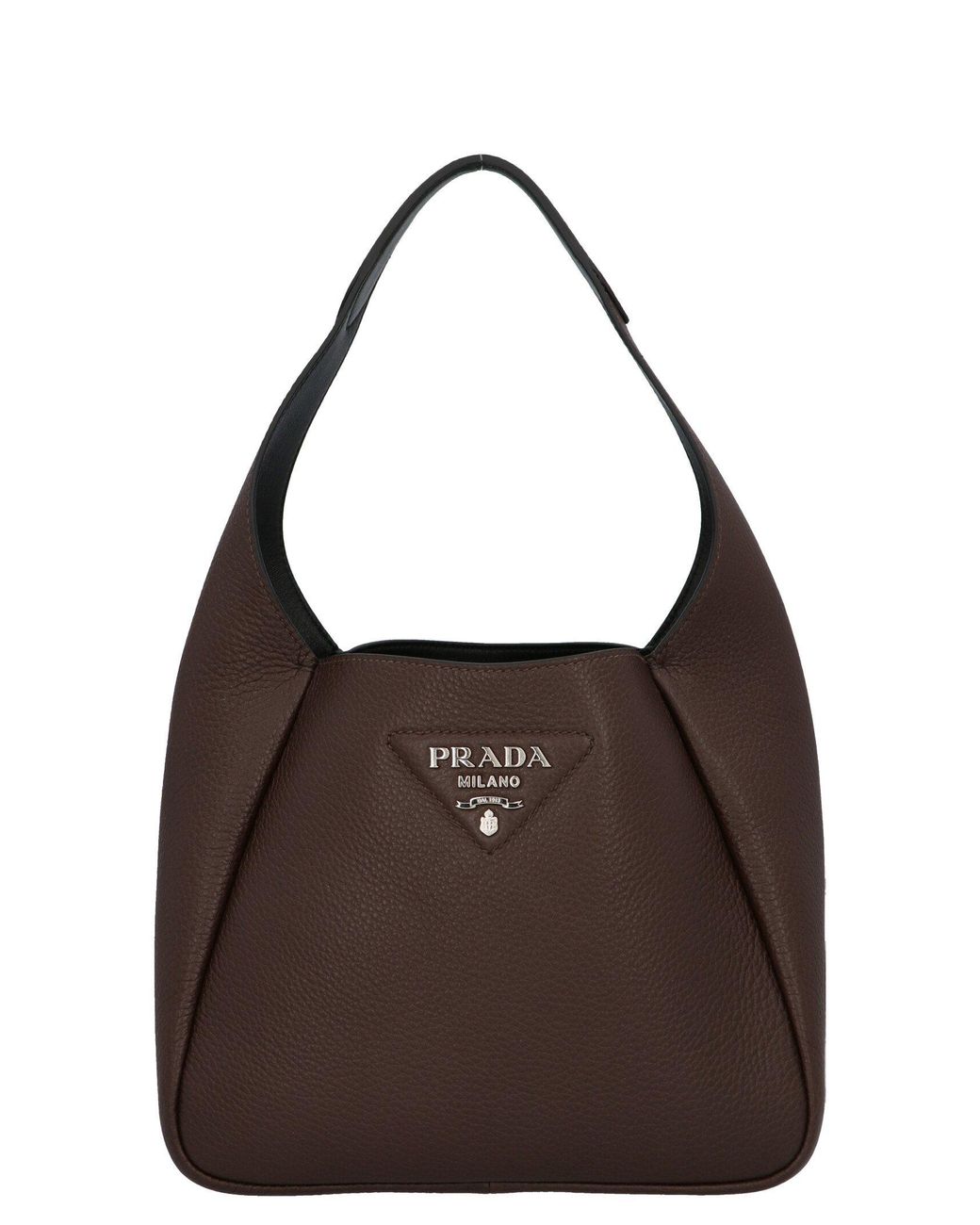 Prada Hobo Shoulder Bag in Brown | Lyst